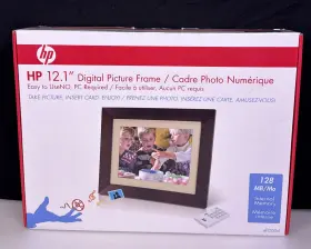 Df1200a1 Hp 12.1 Digital Picture Frame 128mp Internal Storage New