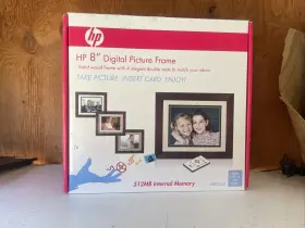 Df820a4 Hp 8 Inch Digital Picture Frame Model Solid Wood 512mb