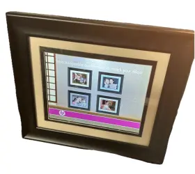 Df820b2-17 Hp Lcd Digital Photo Frame Black Beige Pictbridge Clock Calendar