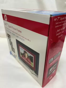 W00909048109 Hp 7 Inch Digital Solid Wood Picture Frame Remote Df780b2 2gb Memory #3