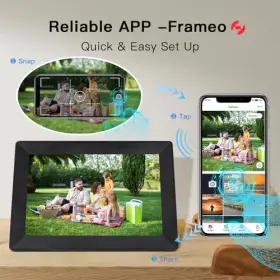 Hy-02a Hrgh Frameo 10.1inch Digital Photo Frame Wifi Smart Picture Black #2