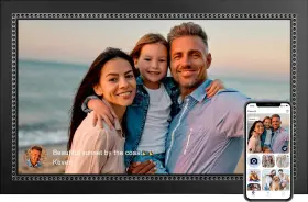 1080 Humblestead 744110379082 Digital Picture Frame 15.6 Inch Large Photo With 1920 Ips