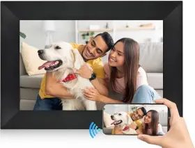 B0clp3hklp Hyjoy Digital Picture Frame Wifi Smart 8 Inch Ips Hd Touch Screen Photo