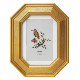 G23233-5x7gd Ibalux 5x7 Picture Frame Photo Made Of Solid Mdf Wood With Real Glass Displa