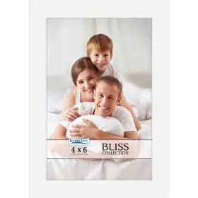 Blis-4x6ps-wht1 Icona Bay - 4x6 White Picture Frame Modern Style Engineered Wood Ta