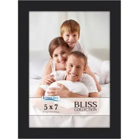 Blis-5x7ps-blk1 Icona Bay - 5x7 Black Picture Frame Modern Style Engineered Wood Ta
