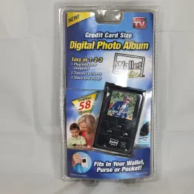 Wppgr-j4 Idea Village Credit Card Size Digital Photo Album. As Seen On Tv - New Old Stock