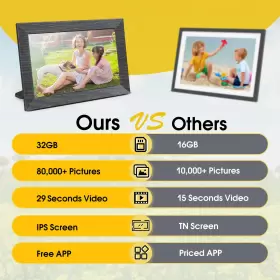 Ds-m5-w10j Ifanze 10.1 Inch Wifi Digital Picture Frame 32gb Smart Photo With Share #2