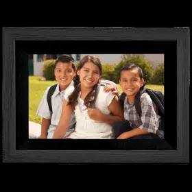 Ipf1032o Ihome 10 Inch Smart Dual Wi-fi Photo Frame With 32gb Memory Oak