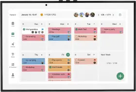 T1001 Imlife 10.1 Inch Wifi Smart Touchscreen Calendar Chore Chart And Meal Planner App Sync