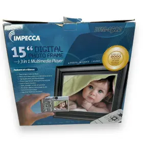 Dfm-1512 Impecca 15 Inch Digital Photo Frame With 2gb 8000 Photos Internal Memory