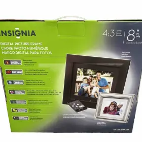 Ns-dpf0812w Insignia Nib 8 Inch Digital Picture Frames Model Nsddp8ww 800 X 600 256mb With Remote #2