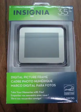 Ns-dpf3g Insignia New 3.5 Inch Digital Picture Frame 4 3 35 Images Small Travel