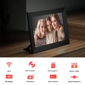 Jeemayswart 726347908686 Digital Photo Frame Frameo Wifi 10.1 Inch Hd Ips Touch Screen Au #2