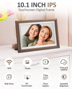 Jhzl 739515802440 Wifi Digital Picture Frame 10.1 Inch 1280x800 Hd Ips Touch Screen 16gb Storag #2