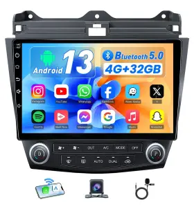 Jingelsye 717352567067 8core 4 32 Radio Stereo For Honda Accord 7th 2003-2007 Upgrade 10.1 Inch 1