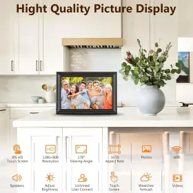 Jiugedpf 060792352577 Smart Digital Picture Frame Wifi Send Photos From Anywhere16gb Storage Smooth #3