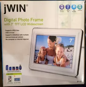 071200747 Jwin Jp-127 White Digital Frame #071200747 New