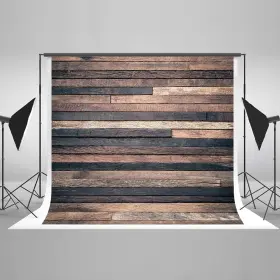 5823808000 Kate Kate7ft W X5ft H Dark Wood Photography Backdrop Retro Brown Wooden Photo Ba