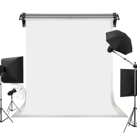 Ama-bbzl-j03774 Kate 6ft 9ft Solid White Backdrop Portrait Photography Background For Photo