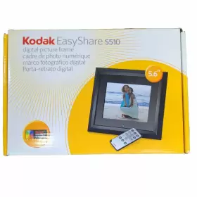 S510 Kodak 126 6469 Easyshare 5.6-inch Digital Picture Frame Black Original Box Remote