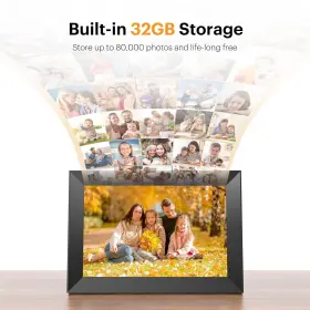 Dfx768 Kodak 10.1inch Wifi Digital Picture Frame 1280x800 Hd Ips Touch Screen Electr #3