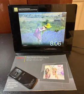 P850 Kodak P750/p850 Easyshare Digital Picture Frame 7 Inch Remote Reference Guide Works