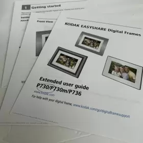W730 Kodak Pulse 7 Inch Digital Photo Frame Wifi Touchscreen Psu Black Sleek #2
