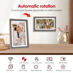 Frame32gb Koho 717021727280 Frameo Digital Picture Frame15.6 Inch Wifi Photo Storage To #2