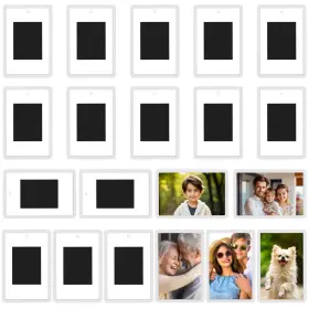 Ma-5032 Kurtzy Small Magnetic Picture Frames 20 Pack - Mini Photo For Personalised