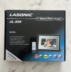Jl-206 Lasonic 7 Inch Tft Lcd Digital Photo Frame Usb Sd/mmc/ms/cf Remote