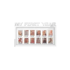 Hw0200070 Lavish Home First Year Baby Picture Frame White New Style