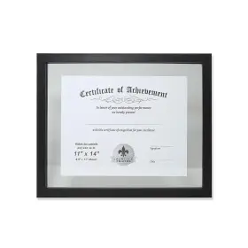530111 Lawrence Frames Multi Use Float Document Frame Black 11x14
