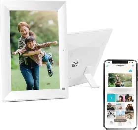 Lpwpf100w Lifeprint 10 Inch Smart Wi-fi Digital Picture Frame Hd Photo Display - White