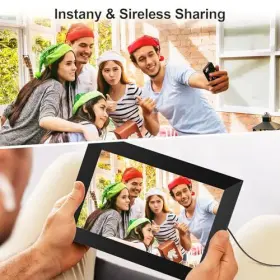 Lopevi 734189951128 Digital Picture Frame - Frameo 10.1 Inch Smart Wifi Photo Fram #2