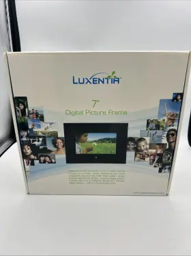 432342 Luxentia Brand New 7 Inch Digital Picture Frame 128 Mb Of Memory Hundreds Photos