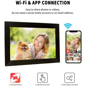 Tc0025 Lvelia 10.1 Inch Wifi Digital Photo Picture Frame With 32gb Storage #2
