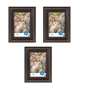 209772 Mainstays 3 Pack Mahogany 4x6 Tabletop Picture Frame
