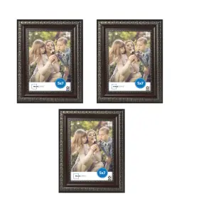 209773 Mainstays 3 Pack Mahogany 5x7 Decorative Picture Frame