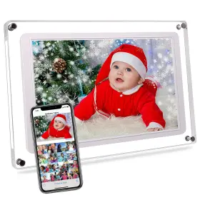 Maovz 729379089910 10.1-inch Wi-fi Digital Picture Frame With Frameo App - Acrylic Design