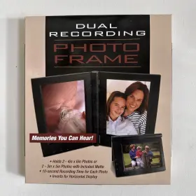 Re9938b Mark Feldstein Dual Recording Photo Frame - Holds Two 4in X 6in Photos 10 Second New