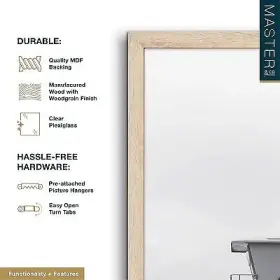 91755720 Master & Co. And 20 Inch X28 Echo Point Picture Frame Natural Woodgrain #2