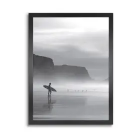 91755724 Master & Co. And 20 Inch X27 Echo Point Picture Frame Black Woodgrain Mdf Sawtooth