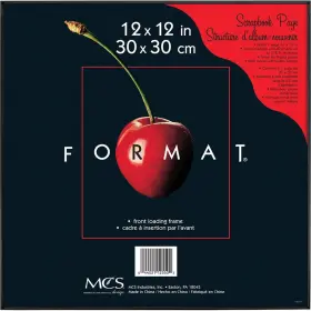 12550 Mcs Plastic Format Frame For 12x12 Inch Photograph Black