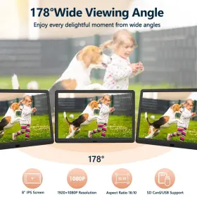 Melcam 680904602656 Digital Picture Frame 8 Inch Photo With Remote Control 1920x1 #2