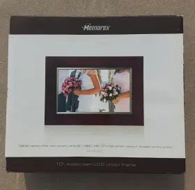 Mdf1061-wls Memorex New 10 Inch Widescreen Lcd Photo Frame With Wireless Remote Nib