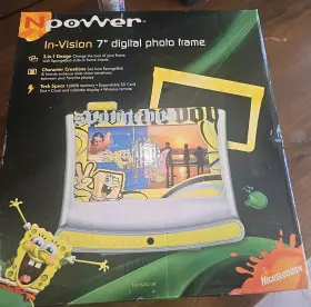 Mggndf6052sb Memorex Spongebob In-vision 7 Inch 3 In 1 Digital Photo Frame-new