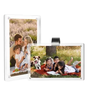Ra25005 Meorain Acrylic Car Sun Visor Picture Holder Powerful Magnetic Photographs Frame Wit