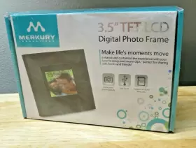 Mi-df0350 Merkury 3.5 Inch Digital Photo Frame Auto Slideshow New In Box Tft Lcd