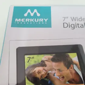 Mi-df0702 Merkury 7 Inch Widescreen Digital Photo Frame Black New In Box Sealed Holiday Memories #3